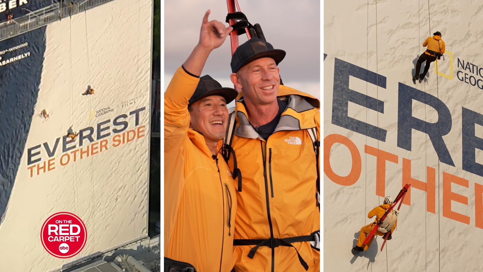 'Everest: The Other Side' filmmakers rappel down billboard in celebratory stunt
       — ABC7 Chicago (WLS-TV)